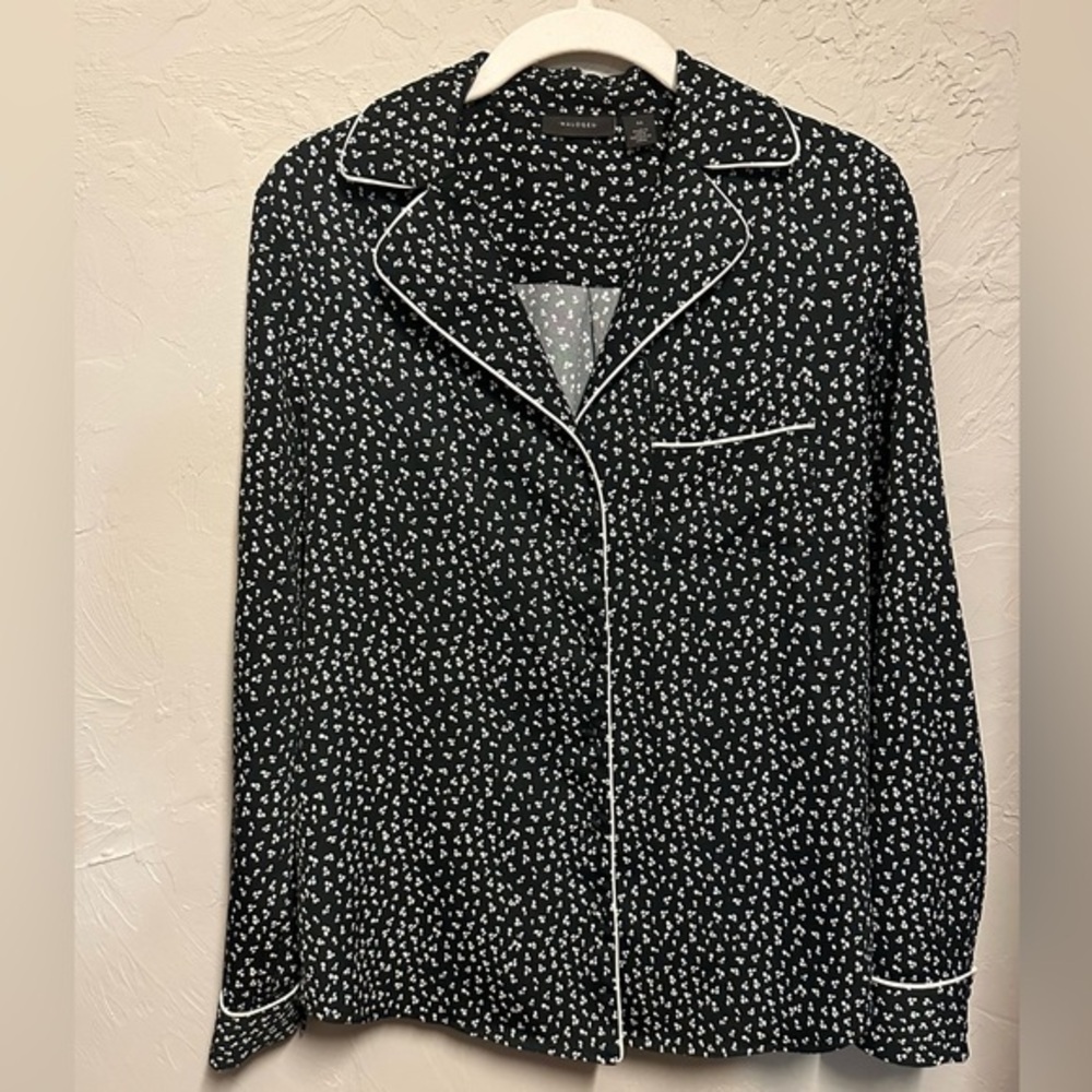 Halogen Black & White Button Down Shirt - size xsmall